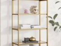 gold etagere shelf