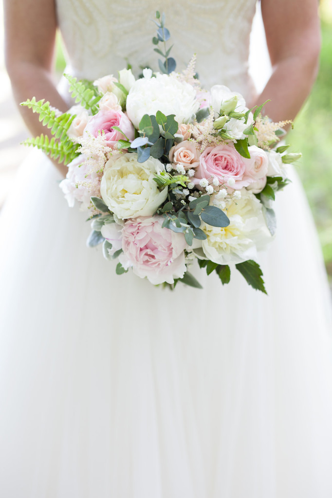 bridal bouquet blushes blues rustic style