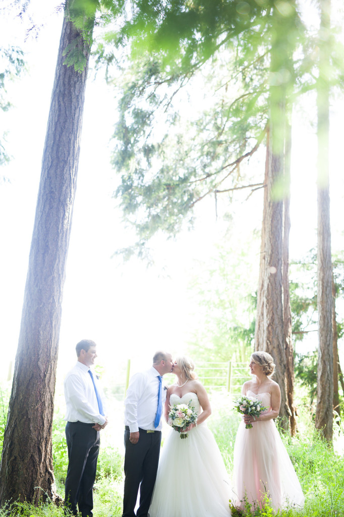 forest wedding bridal party