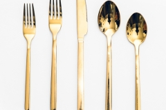Gold cutlery (5 piece)