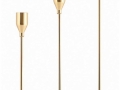 AMOR gold taper candleholders