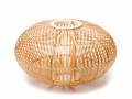 The oval hanging rattan lantern