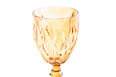 Coloured glass goblets