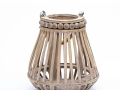 rattan taupe lantern