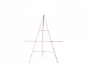 copper gold metal easel