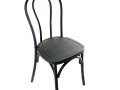 black matte bentwood chair