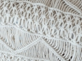 ivory macrame runner