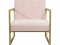 EDEN blush velvet chairs