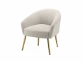 IVANA natural beige velvet chairs