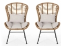 KINSLEY rattan chairs with cushion