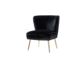 LUNA black velvet chairs