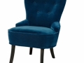 INDI blue velvet armchair