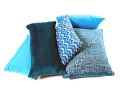 turqoise and teal pillows